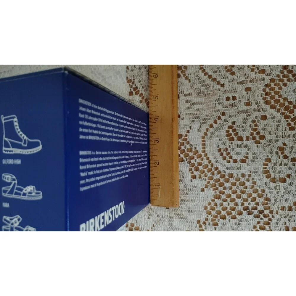 Size 38 Birkenstock EMPTY Shoe Box with Tissue and Card